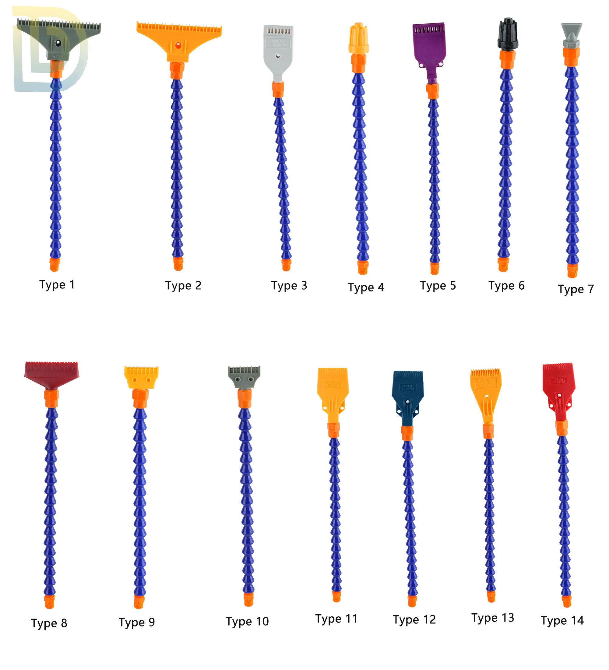 Reel Oil - 14 Types Flexible Coolant Hose Nozzle