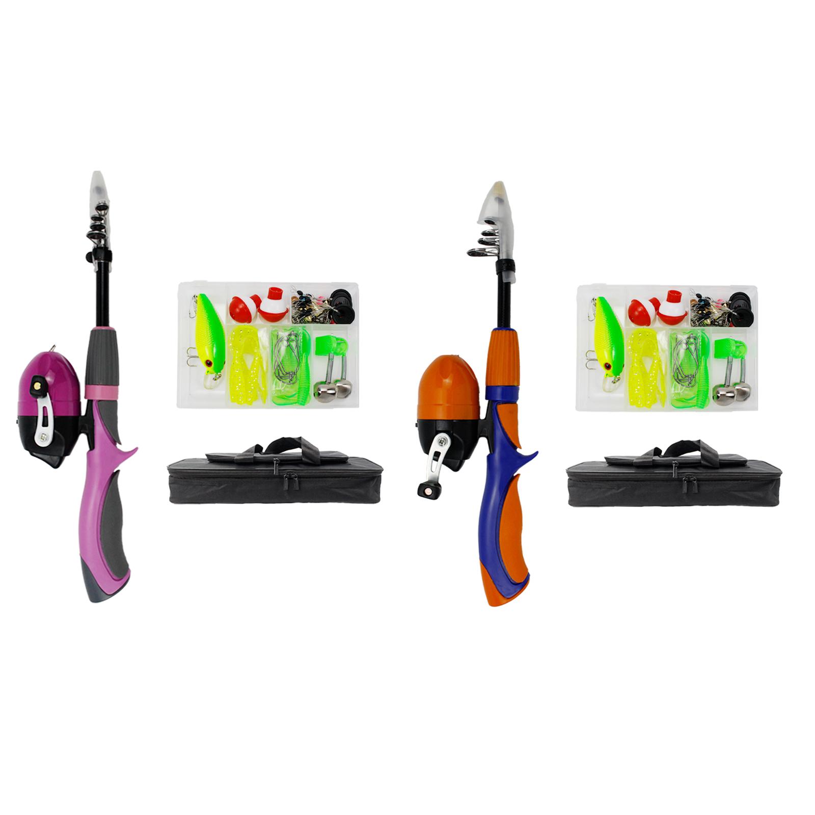 Kids Fishing Pole Travel Tote  - Spincast Reel review and price