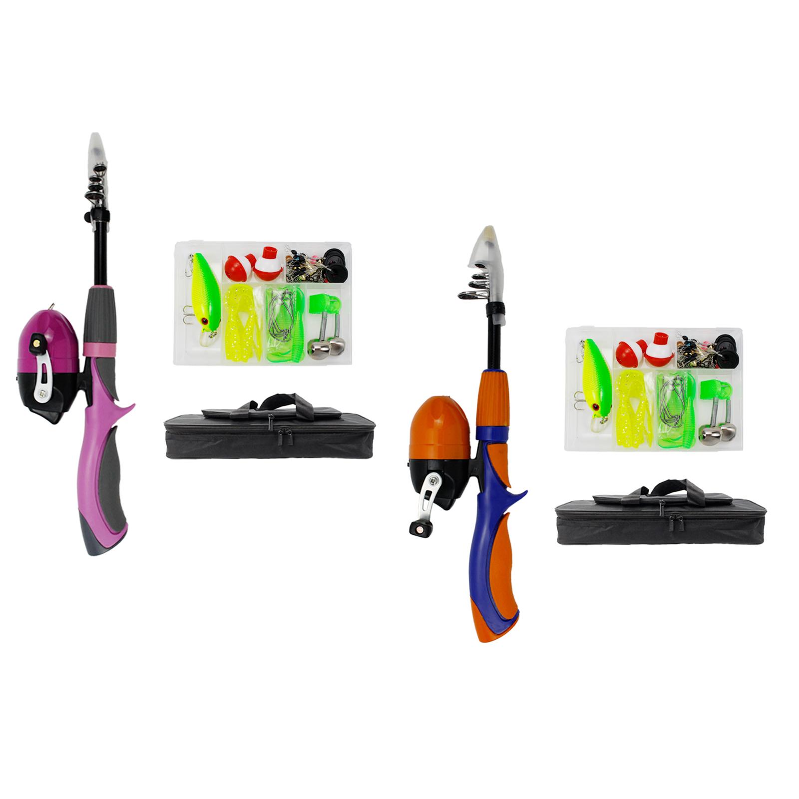 Kids Fishing Pole Travel Tote  - Spincast Reel review and price
