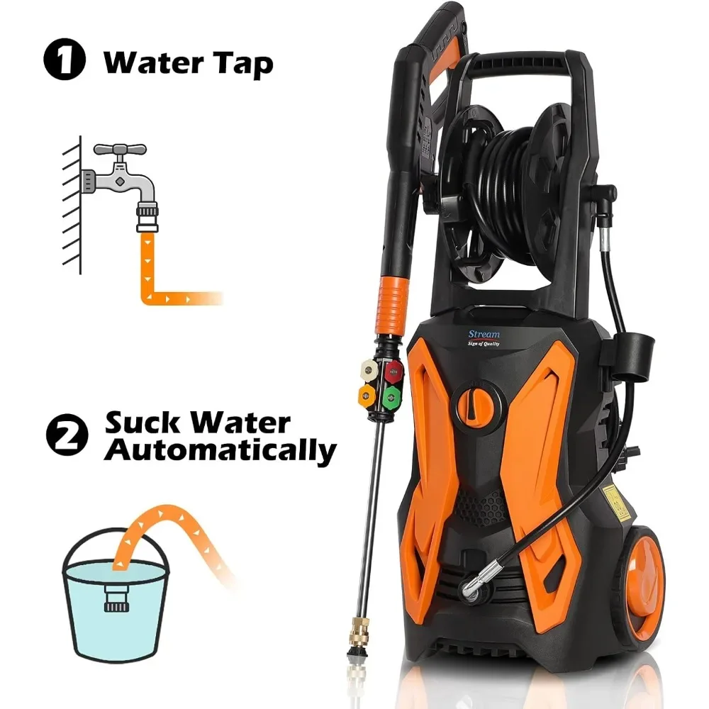 For 3500PSI Pressure Washer, 2 - Electric Reel review and price